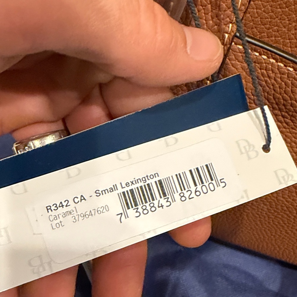 DOONEY BOURKE Pebble Grain Small Lexington bag in Caramel color brand new - Picture 9 of 12